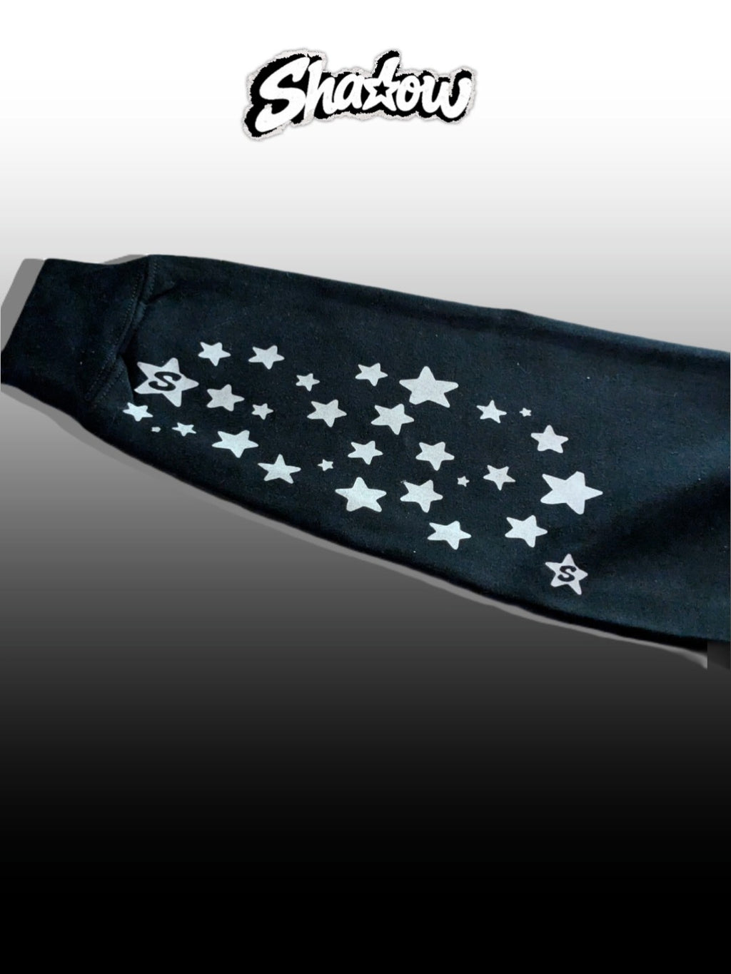 NEW!! black and White shadow hoodie