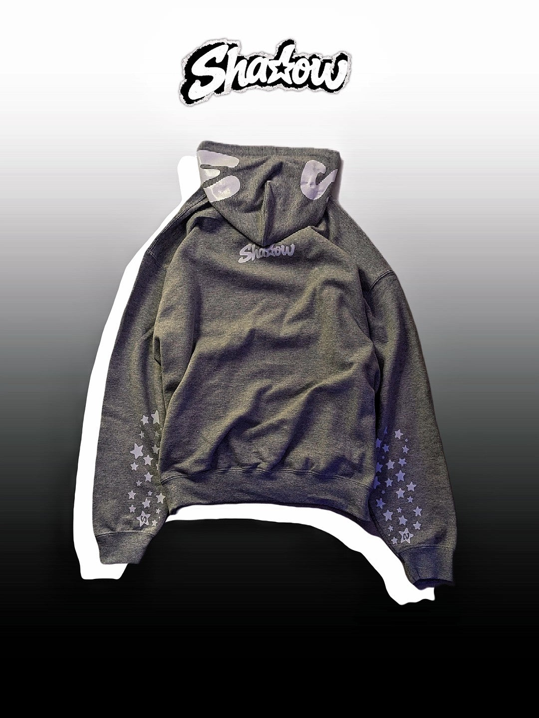 NEW!! White and Gray shadow hoodie