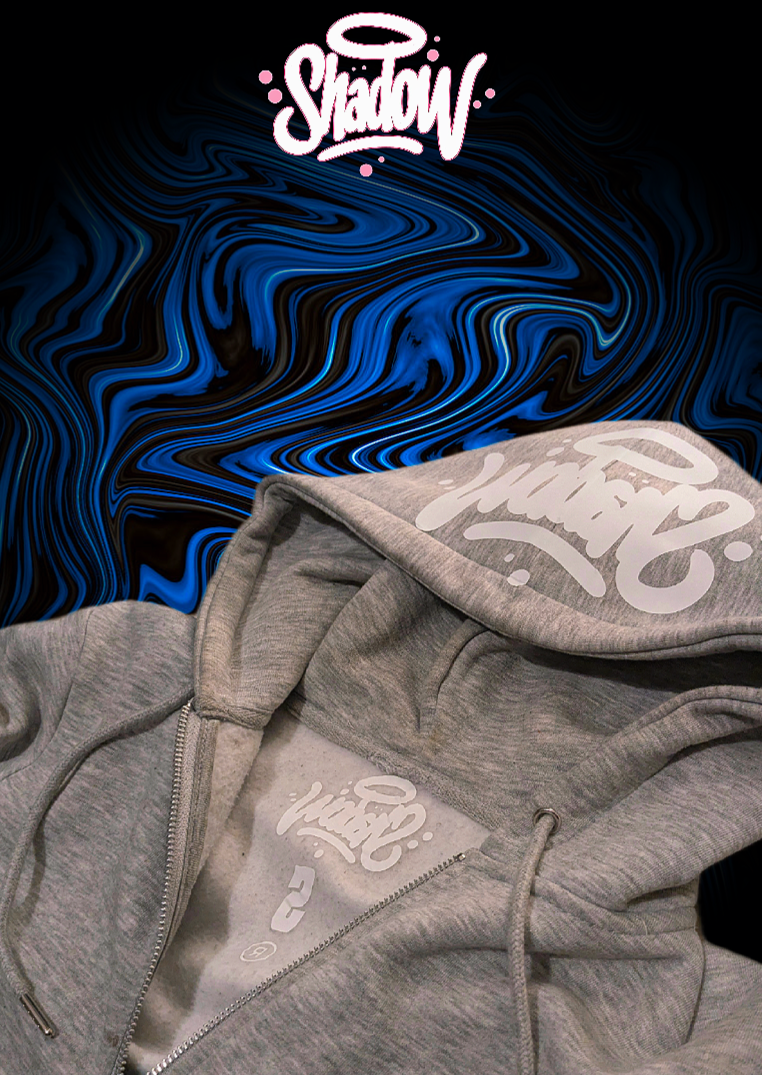 Gray and White shadow hoodie LIMITED EDITION